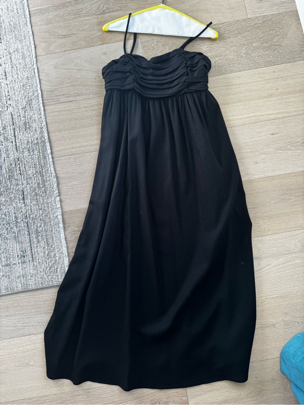 Black Spaghetti-Strap Maxi Dress